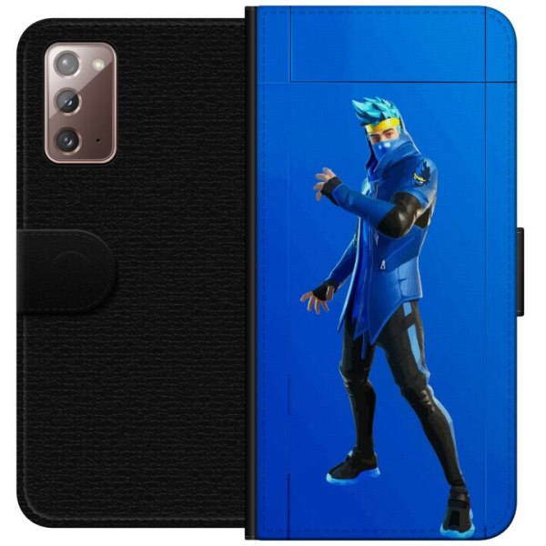 Samsung Galaxy Note20 Lompakkokotelo Fortnite - Ninja Blue