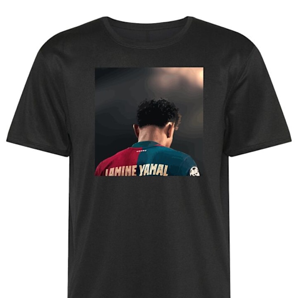 Trænings T-shirt | Sport T-shirt til Voksen Lamine Yamal sort XX-Large