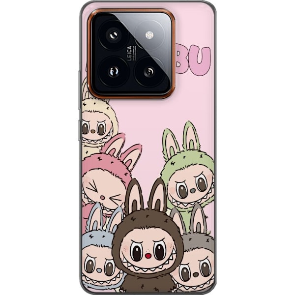 Xiaomi 14 Pro Genomskinligt Skal Labubu Classics