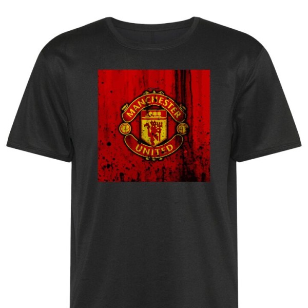 Tränings-T-shirt | Sport-T-shirt för Vuxen Manchester United svart Small