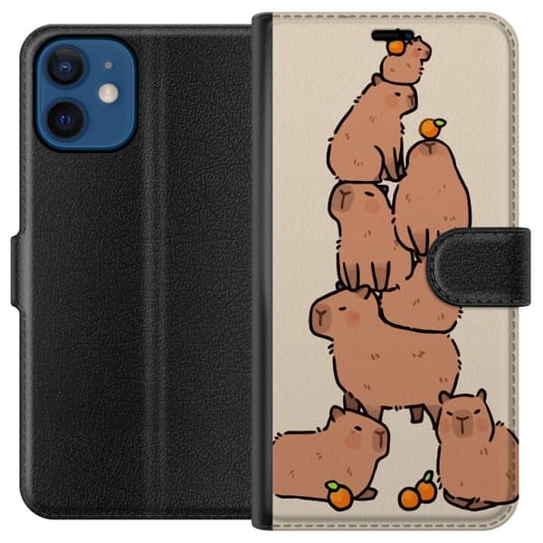 Kompatibelt Plånboksfodral till Apple iPhone 12 Capybara