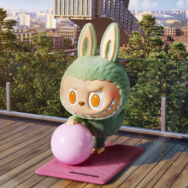 POP Mart The Monsters Lazy Yoga Series Figures Vinyl Plush Blind Box