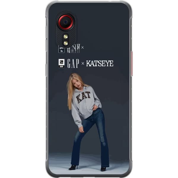 Kompatibelt Mobilskal till Samsung Galaxy Xcover 5 KATSEYE blond modebild grå