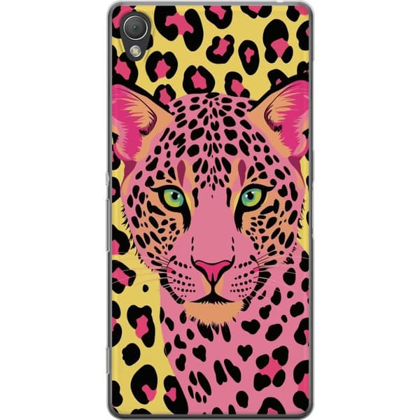 Kompatibelt Mobilskal till Sony Xperia Z3 Rosa leopard rosa