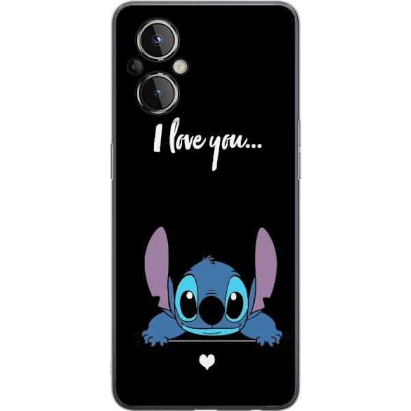 OnePlus Nord N20 5G Gennemsigtig cover Stitch Jeg Elsker Dig