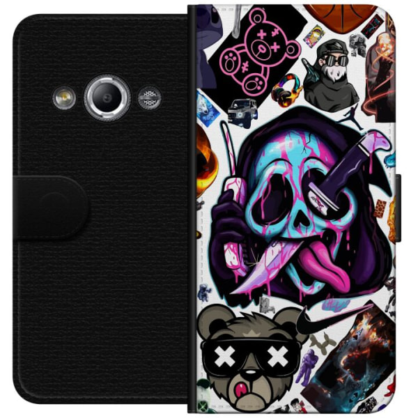 Samsung Galaxy Xcover 3 Lommeboketui Stickers