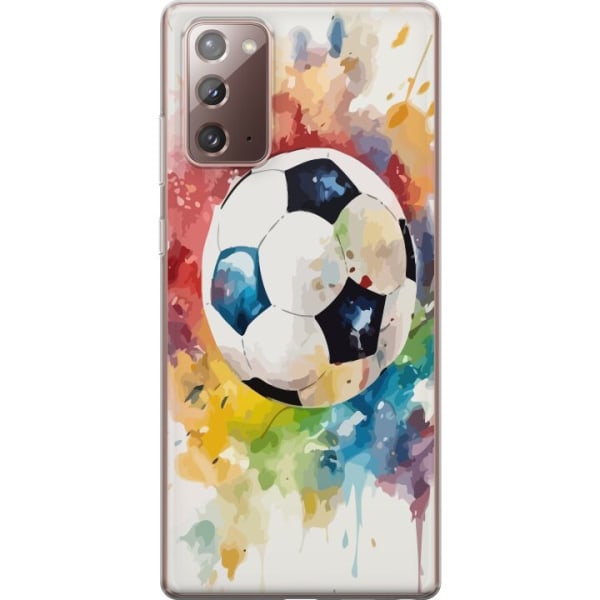 Samsung Galaxy Note20 Genomskinligt Skal Fotboll