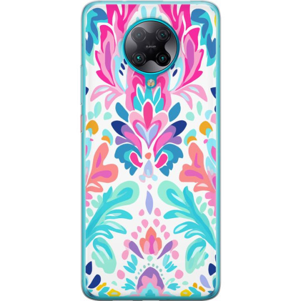 Xiaomi Poco F2 Pro Gennemsigtig cover Mønsterekunst