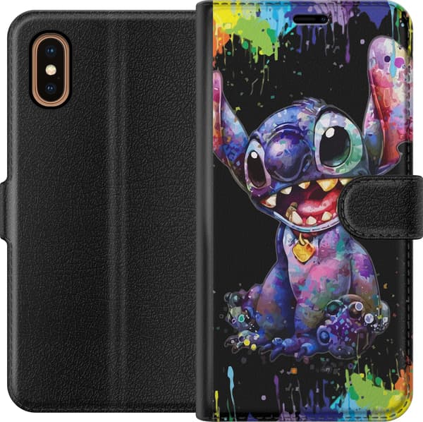 Kompatibelt Lommeboketui til Apple iPhone XS Max Lilo og Stitch
