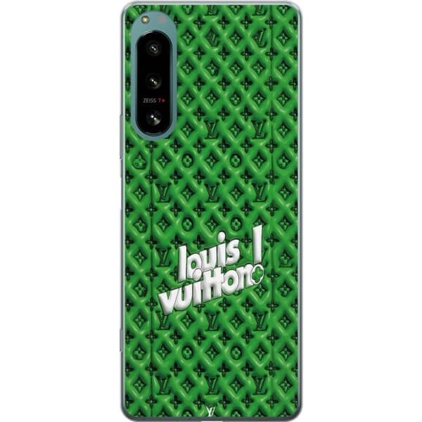 Kompatibelt Mobildeksel til Sony Xperia 5 IV Inspirert grønt monogram med logo grønn