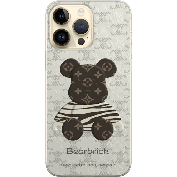 Apple iPhone 15 Pro Max Genomskinligt Skal Brown Bear