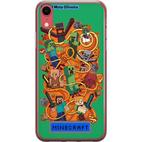 Apple iPhone XR Läpinäkyvä kuori Minecraft