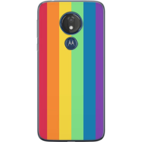 Motorola Moto G7 Power Genomskinligt Skal Pride