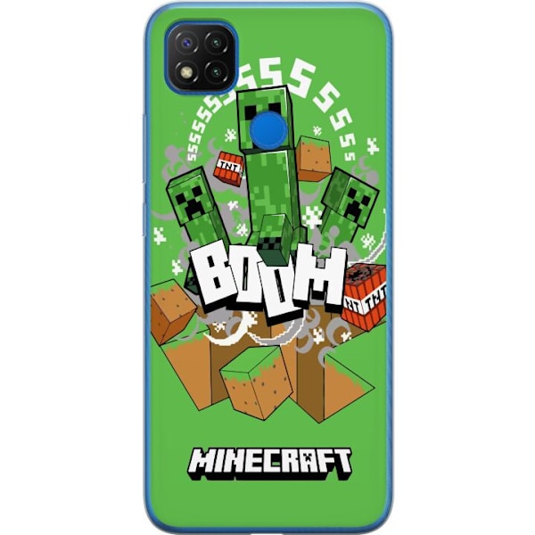 Xiaomi Redmi 9C Genomskinligt Skal Minecraft Boom