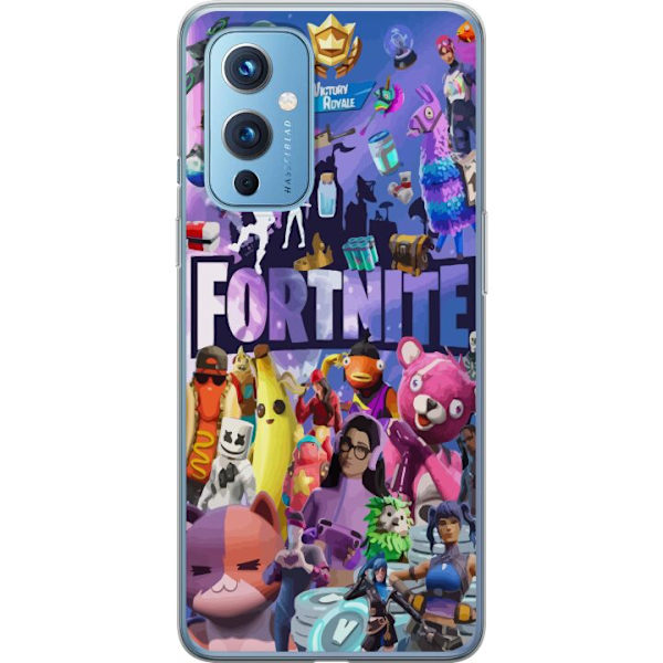 OnePlus 9 Läpinäkyvä kuori Fortnite Hahmot Peliteema Ikonit Peli Suunnittelu Suosittu Taistelurojalainen Lapset Pelihahmojen Teema