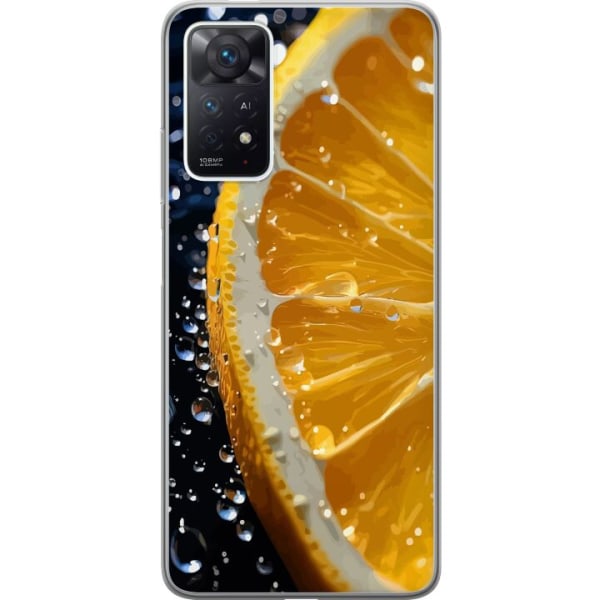 Xiaomi Redmi Note 11 Pro Gennemsigtig cover Appelsin