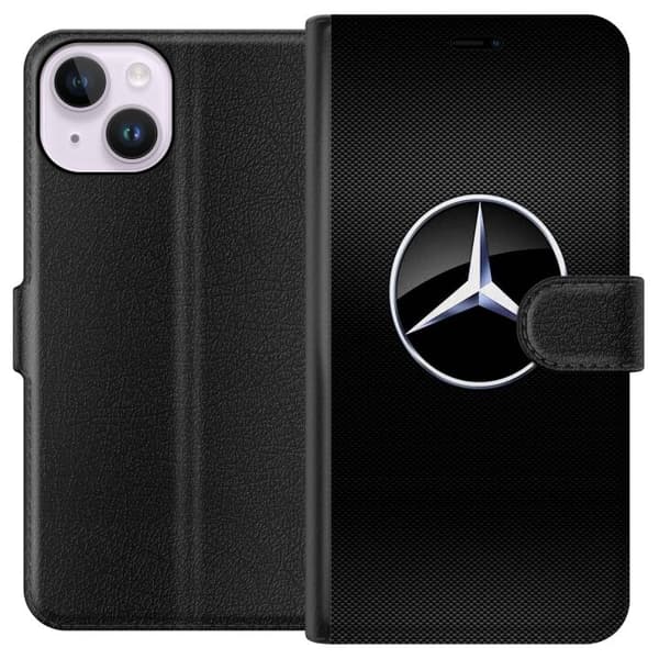 Kompatibel Tegnebogsetui til Apple iPhone 14 Mercedes