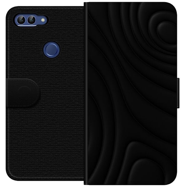 Huawei P smart Tegnebogsetui Sorte Bølger