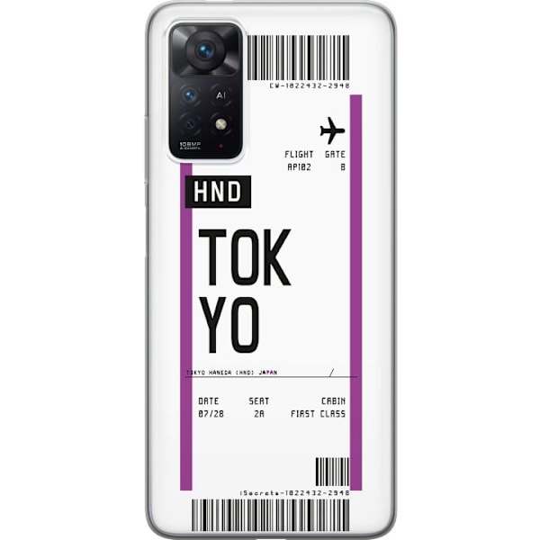 Xiaomi Redmi Note 11 Pro Genomskinligt Skal Tokyo