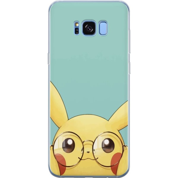 Samsung Galaxy S8 Läpinäkyvä kuori Pikachu lasit