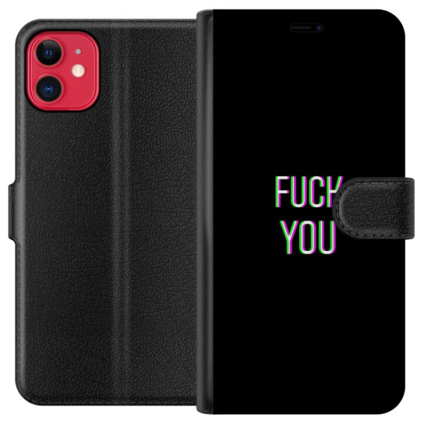 Apple iPhone 11 Plånboksfodral FUCK YOU *