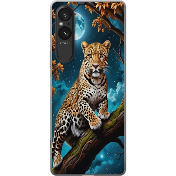 Sony Xperia 10 VI Genomskinligt Skal Leopard