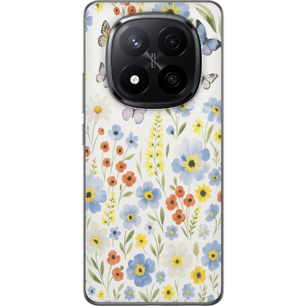 Xiaomi Redmi Note 14 Pro+ Genomskinligt Skal Sommarblommor