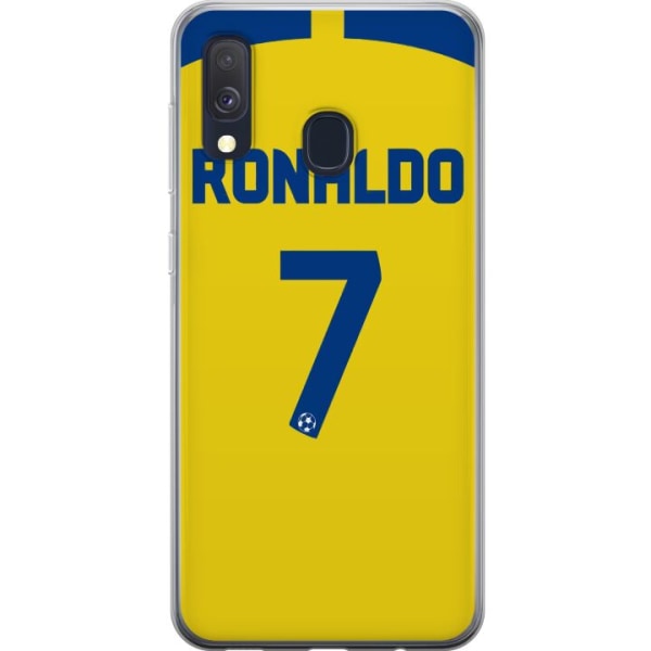 Samsung Galaxy A40 Genomskinligt Skal Ronaldo