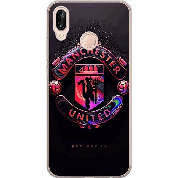 Huawei P20 lite Genomskinligt Skal Manchester United