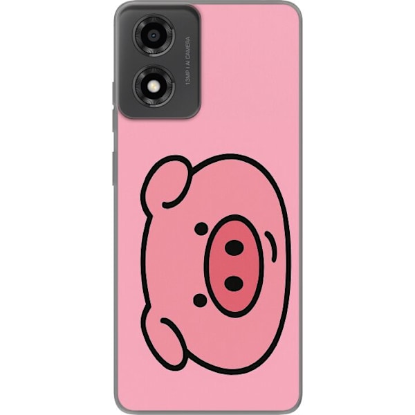 Motorola Moto E14 Gjennomsiktig deksel Kawaii Piggy