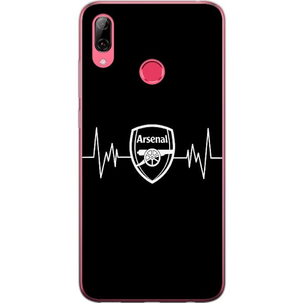 Huawei Y7 (2019) Genomskinligt Skal Arsenal