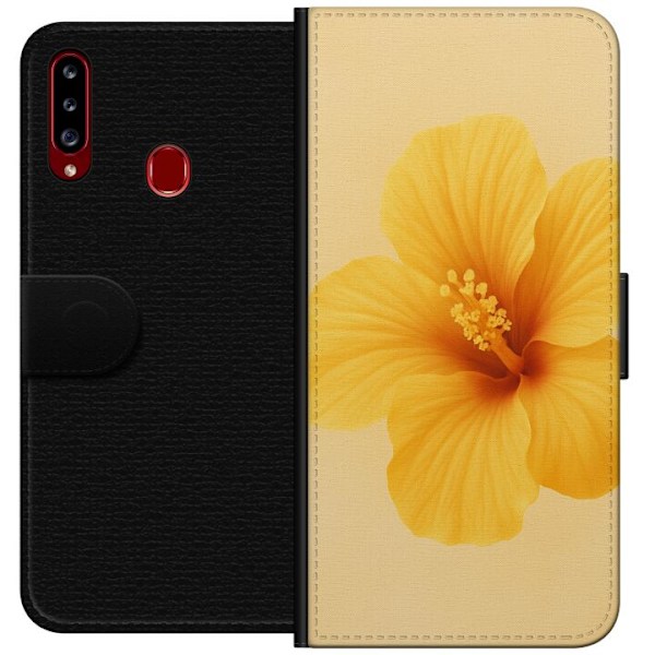 Samsung Galaxy A20s Lompakkokotelo Lemon Zing