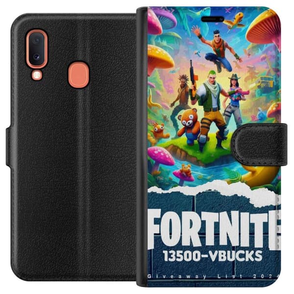 Kompatibelt Plånboksfodral till Samsung Galaxy A20e Fortnite
