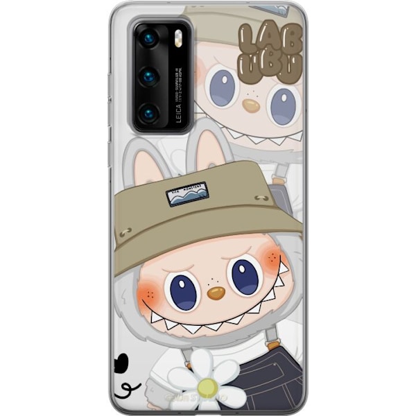 Huawei P40 Genomskinligt Skal Labubu Minimal Mood – Enkel oc