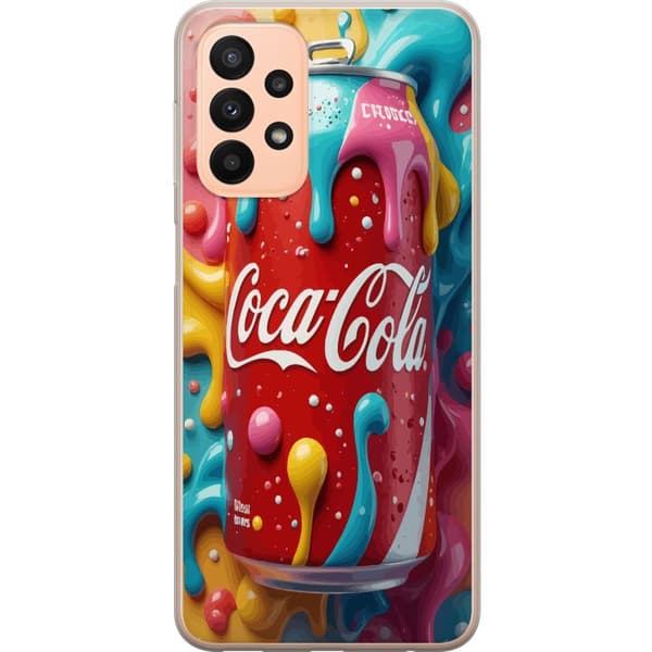 Kompatibelt Mobildeksel til Samsung Galaxy A23 Color Splash-boks