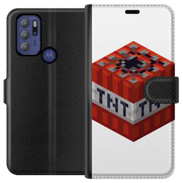 Motorola Moto G60S Tegnebogsetui Minecraft TNT
