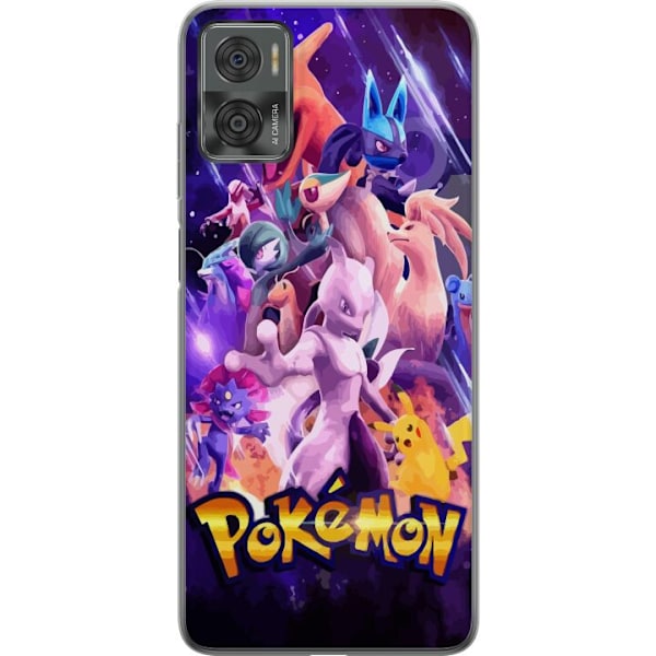 Motorola Moto E22i Läpinäkyvä kuori Pokemon