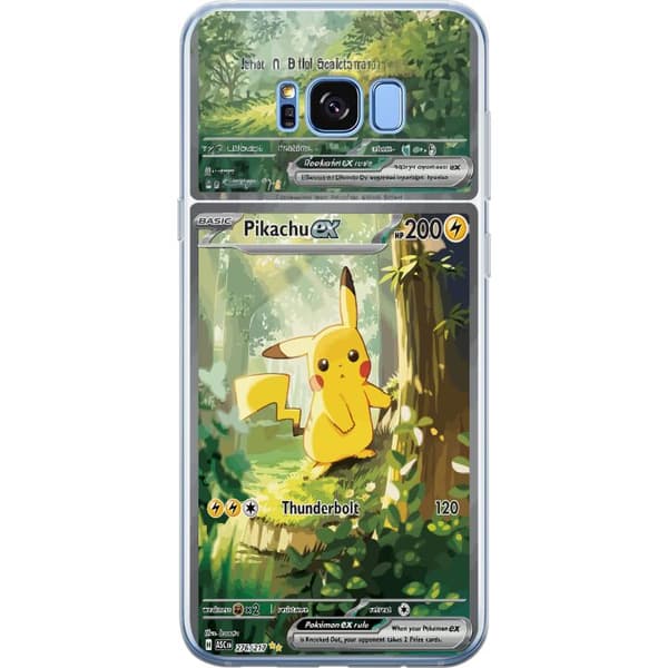 Kompatibelt Mobildeksel til Samsung Galaxy S8+ Pikachu grønn