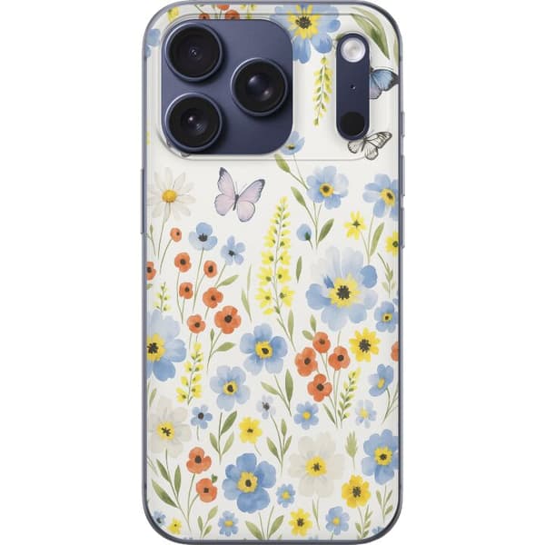 Kompatibelt Mobilskal till Apple iPhone 17 Pro Sommarblommor