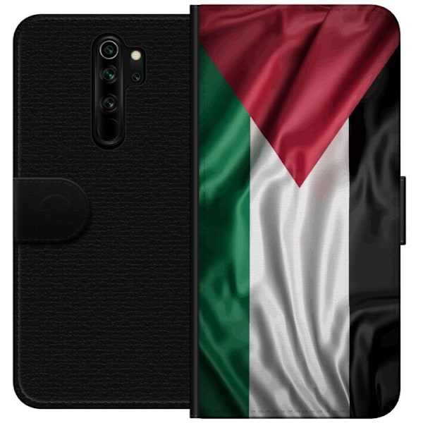 Xiaomi Redmi Note 8 Pro  Lompakkokotelo Palestiinan lippu – ikoninen vapauden symboli punaisessa, mustassa, valkoisessa ja vihreässä