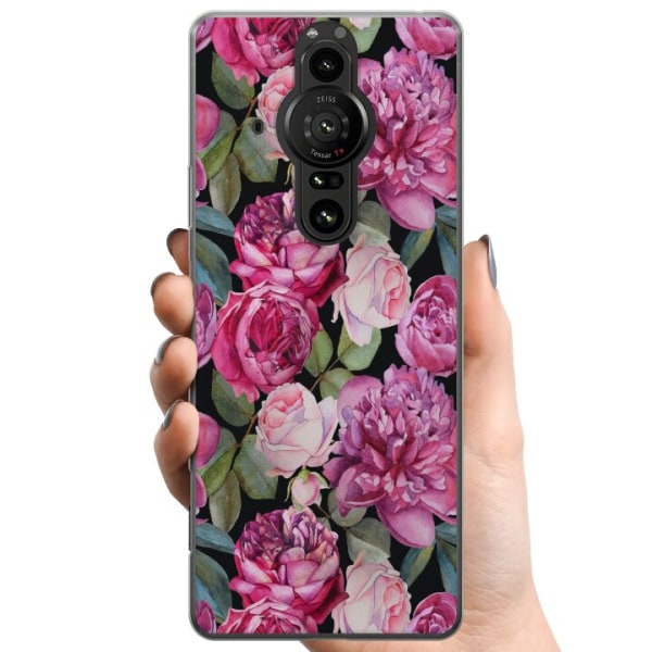 Sony Xperia Pro-I TPU Mobilcover Blomster