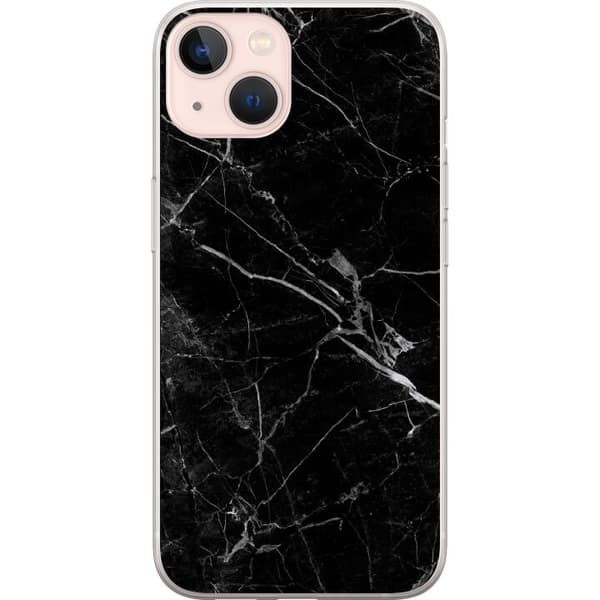 Kompatibel Mobilcover til Apple iPhone 13 Sort marmor