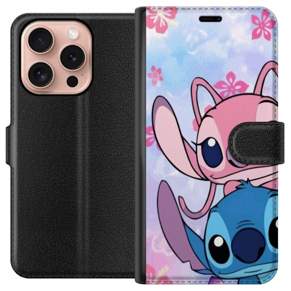 Apple iPhone 16 Pro Lompakkokotelo Stitch & Angel