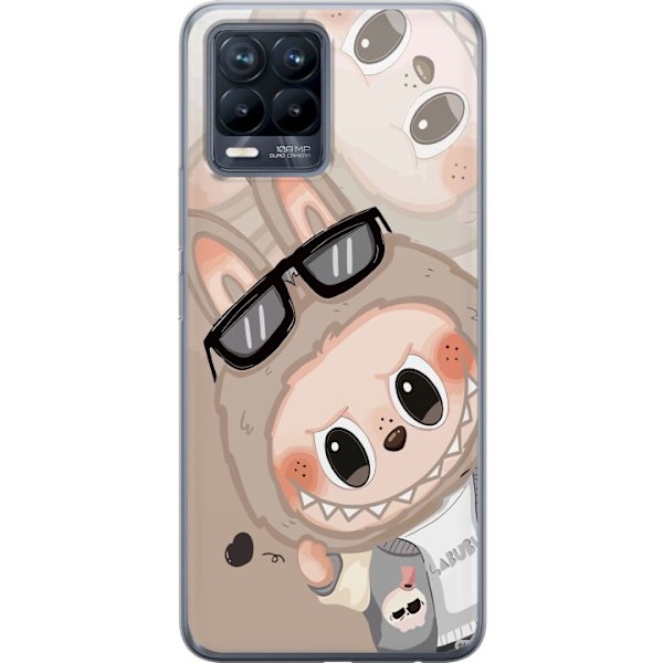 Realme 8 Läpinäkyvä kuori Labubu Rainbow Chaos