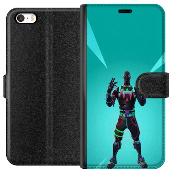 Apple iPhone SE (2016) Tegnebogsetui sort ridder fortnite