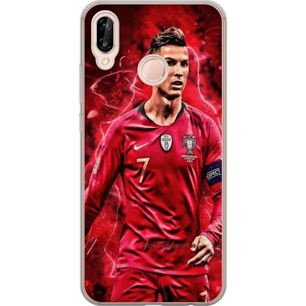 Huawei P20 lite Genomskinligt Skal Ronaldo Skills – CR7 Design för Äkta Supporters