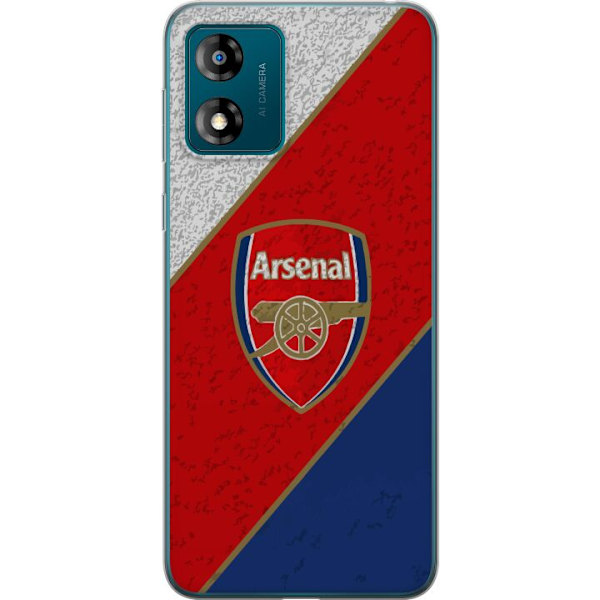 Motorola Moto E13 Läpinäkyvä kuori Arsenal