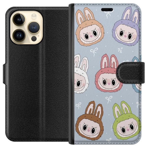 Apple iPhone 15 Pro Max Tegnebogsetui Pastel Labubu