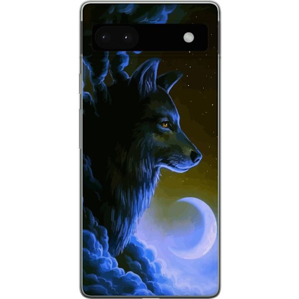 Google Pixel 6a Läpinäkyvä kuori Susi