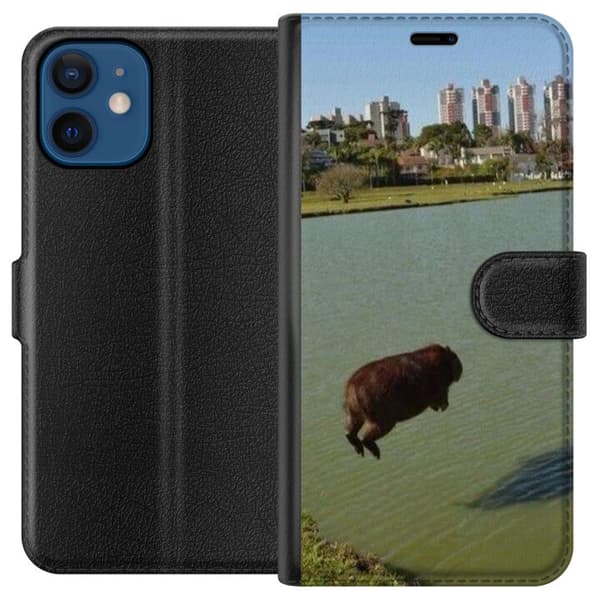 Kompatibelt Plånboksfodral till Apple iPhone 12 Capybara